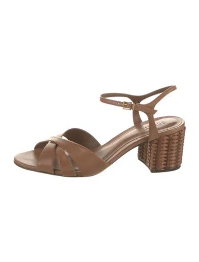 Pre-owned Schutz Leather Sandals In Brown