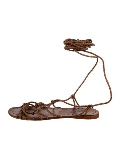 Pre-owned Schutz Leather Sandals In Brown