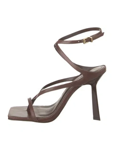 Pre-owned Schutz Leather Sandals In Brown