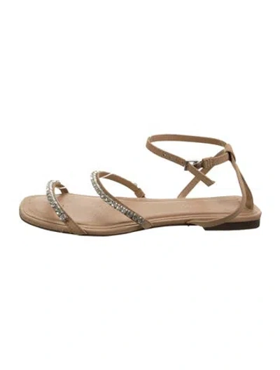 Pre-owned Schutz Leather Sandals In Brown