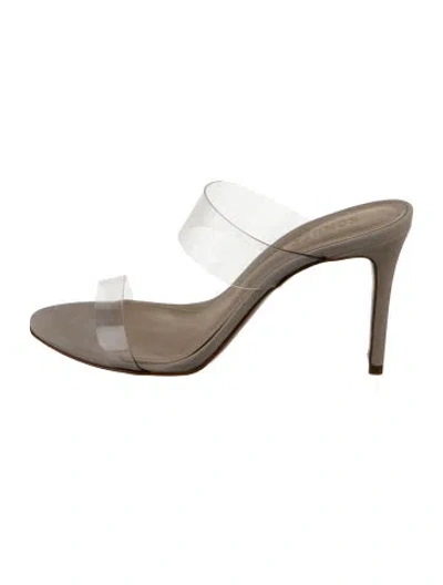 Pre-owned Schutz Leather Sandals In Clear