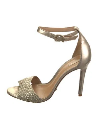 Pre-owned Schutz Leather Sandals In Gold