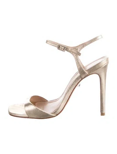 Pre-owned Schutz Leather Sandals In Gold