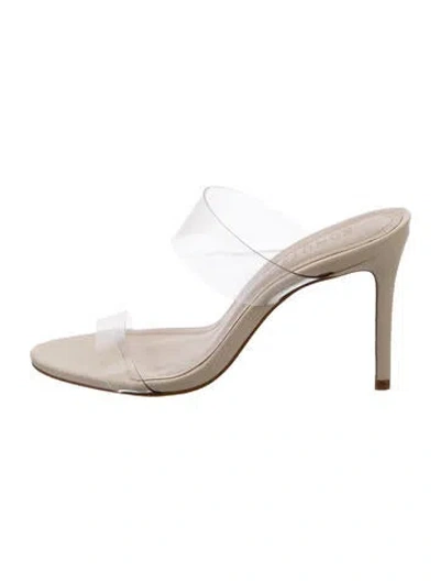 Pre-owned Schutz Leather Sandals In Grey