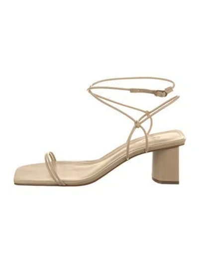 Pre-owned Schutz Leather Sandals In Neutral