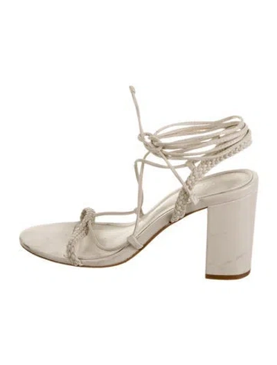 Pre-owned Schutz Leather Sandals In Neutral