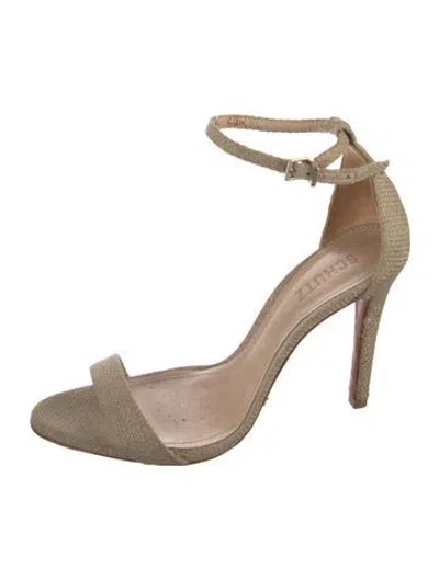 Pre-owned Schutz Leather Sandals In Neutral