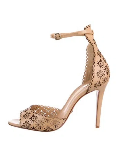 Pre-owned Schutz Leather Sandals In Neutral