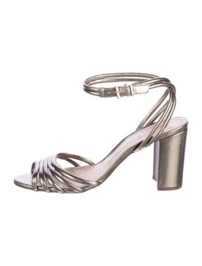Pre-owned Schutz Leather Sandals In Neutral