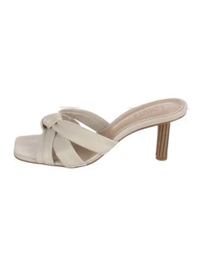 Pre-owned Schutz Leather Sandals In Neutrals
