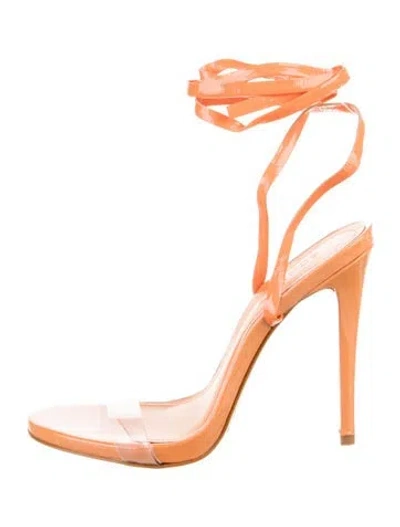 Pre-owned Schutz Leather Sandals In Orange