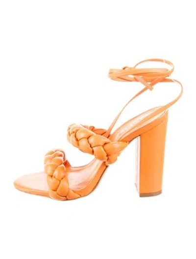 Pre-owned Schutz Leather Sandals In Orange