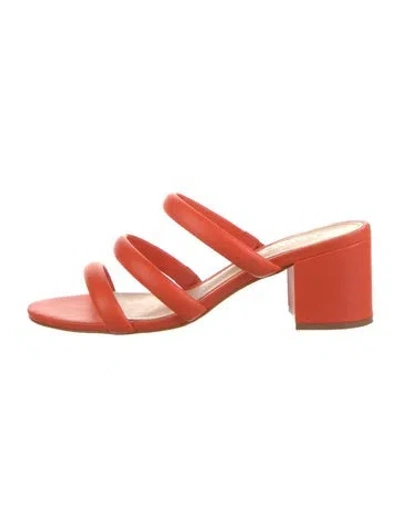 Pre-owned Schutz Leather Sandals In Orange