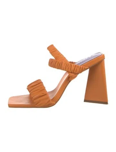 Pre-owned Schutz Leather Sandals In Orange