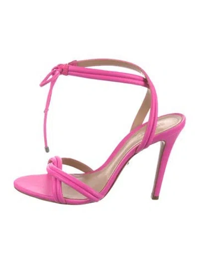 Pre-owned Schutz Leather Sandals In Pink