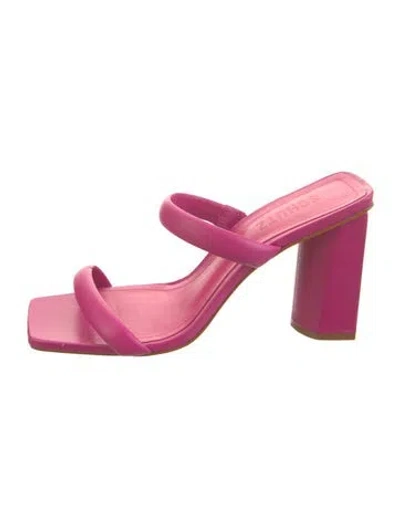 Pre-owned Schutz Leather Sandals In Pink