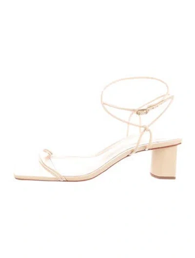 Pre-owned Schutz Leather Sandals In Pink