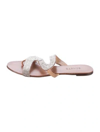 Pre-owned Schutz Leather Sandals In Pink