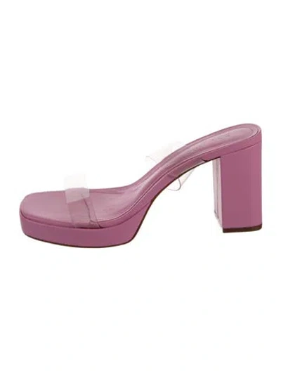 Pre-owned Schutz Leather Sandals In Pink