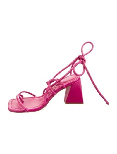 Pre-owned Schutz Leather Sandals In Purple