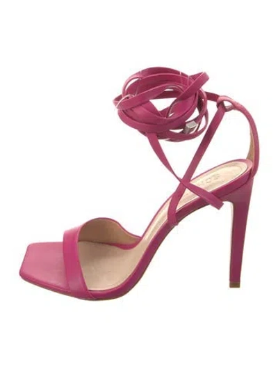 Pre-owned Schutz Leather Sandals In Red
