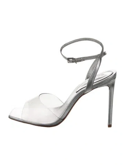 Pre-owned Schutz Leather Sandals In Silver