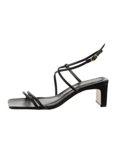 Pre-owned Schutz Leather Sandals In Silver