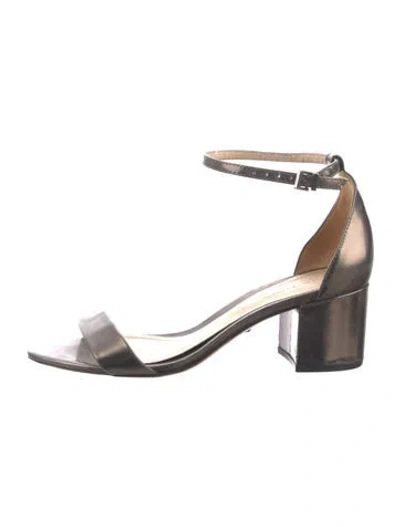 Pre-owned Schutz Leather Sandals In Silver