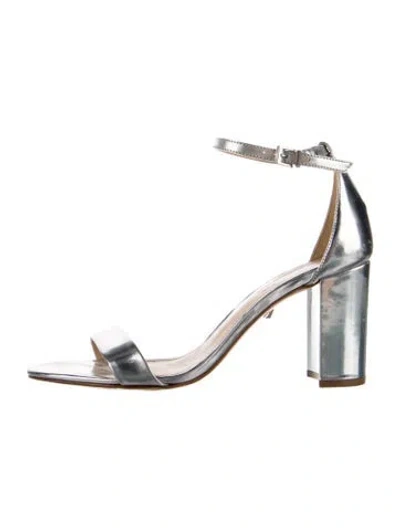 Pre-owned Schutz Leather Sandals In Silver