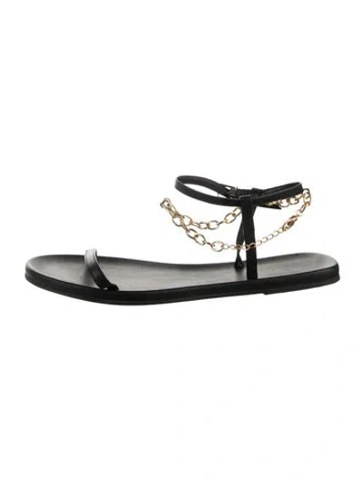 Pre-owned Schutz Leather Sandals In Silver