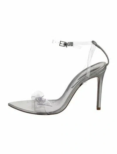 Pre-owned Schutz Leather Sandals In Silver