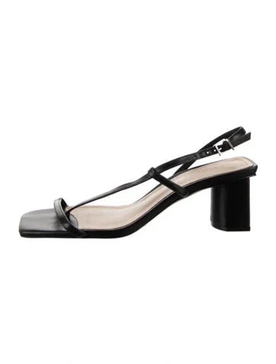 Pre-owned Schutz Leather Sandals In Silver