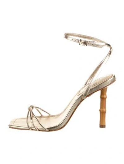 Pre-owned Schutz Leather Sandals W/ Tags In Gold