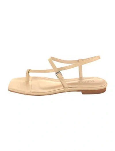 Pre-owned Schutz Leather Sandals W/ Tags In Neutral