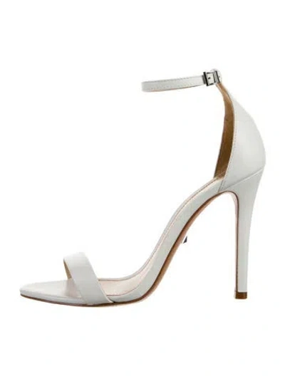 Pre-owned Schutz Leather Sandals In White