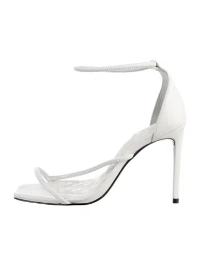 Pre-owned Schutz Leather Sandals In White