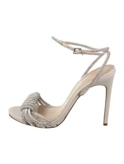 Pre-owned Schutz Leather Sandals In White