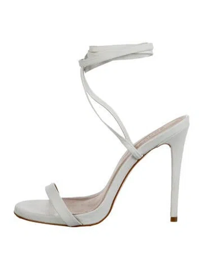 Pre-owned Schutz Leather Sandals In White