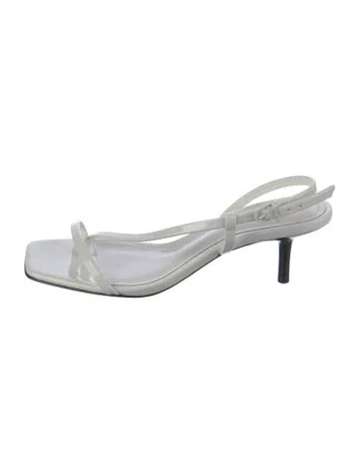 Pre-owned Schutz Leather Sandals In White