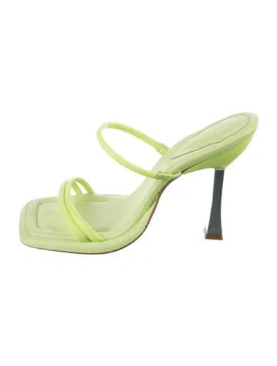 Pre-owned Schutz Leather Sandals In Yellow