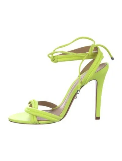 Pre-owned Schutz Leather Sandals In Yellow