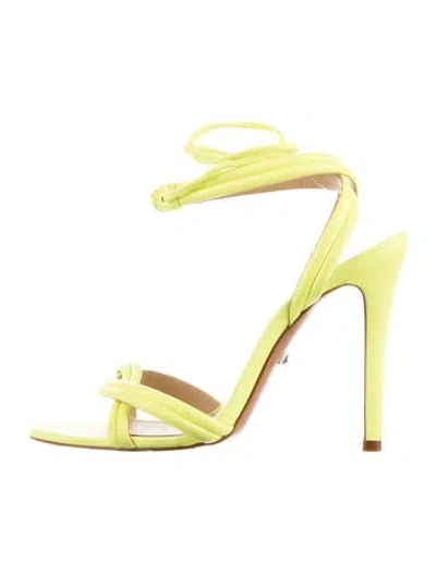 Pre-owned Schutz Leather Sandals In Yellow
