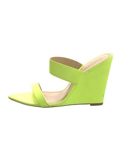 Pre-owned Schutz Leather Sandals In Yellow