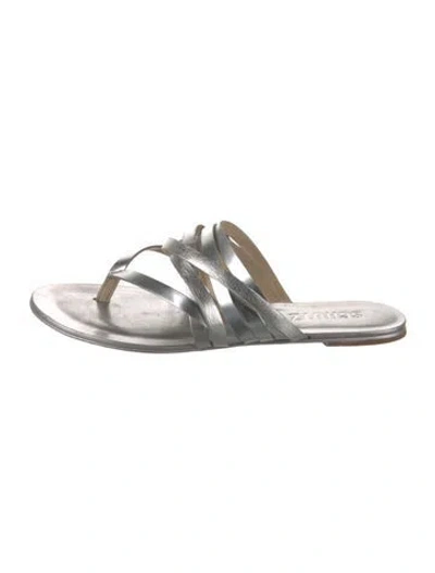 Pre-owned Schutz Leather Slides