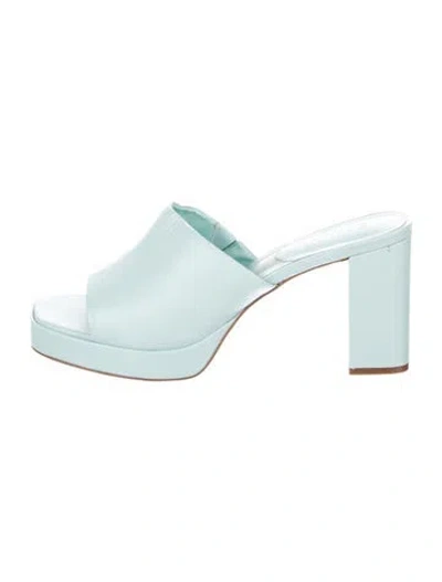 Pre-owned Schutz Leather Slides In Blue