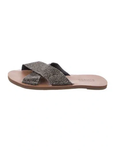 Pre-owned Schutz Leather Slides In Multi