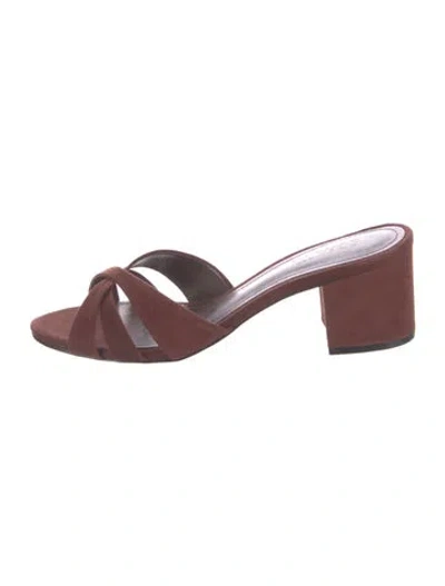 Pre-owned Schutz Leather Slides In Multi