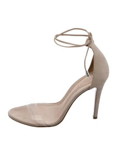 Pre-owned Schutz Leather Slides In Neutrals