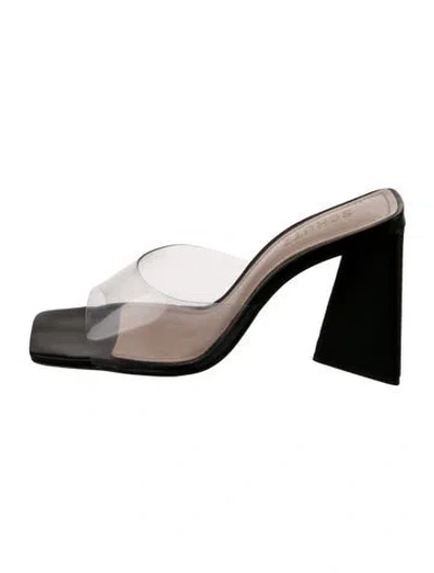 Pre-owned Schutz Leather Slides In White