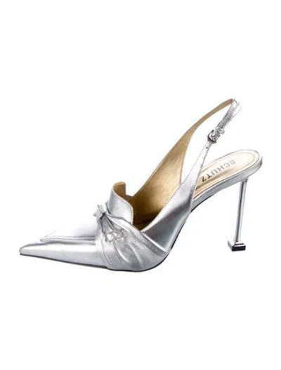 Pre-owned Schutz Leather Slingback Pumps